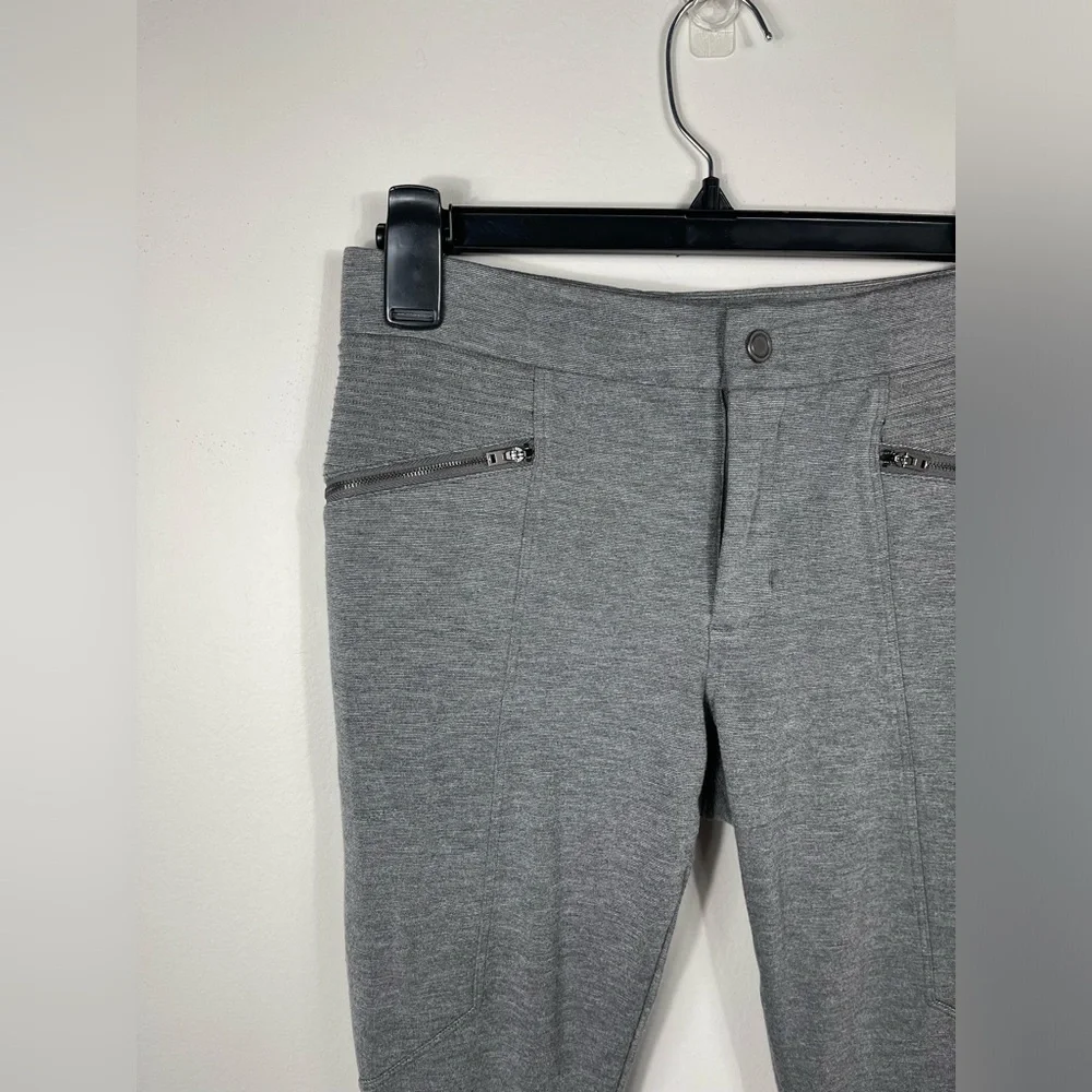 Athleta Ponte Moto 2.0 Skinny Ankle Mid Rise Grey Pants Women's Size 2 - Picture 12 of 16